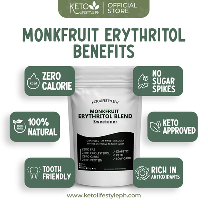 Brown and White MonkFruit Sweetener - Ideal for Low-Carb/Diabetic Diets
