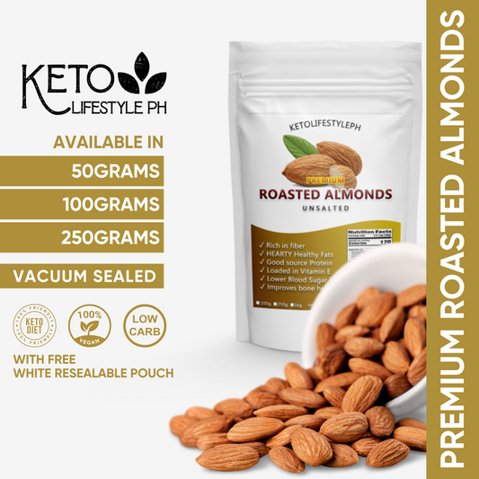 Roasted Almond Nuts 100g/250g (Unsalted/Ready to Eat)