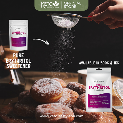 Erythritol Granules & Powder 500g/1kg (KETO SWEETENER/Diabetic Sweetener/Gluten-Free)
