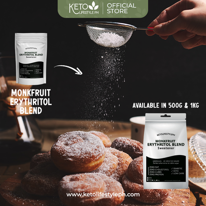 Brown and White MonkFruit Sweetener - Ideal for Low-Carb/Diabetic Diets