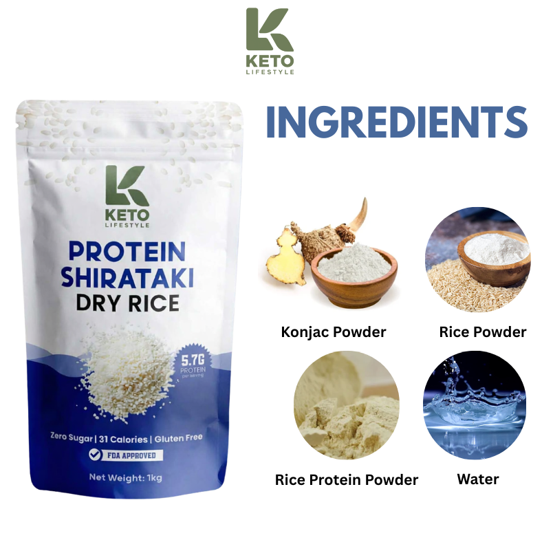 Protein Shirataki Dry Rice  Low Carb | Gluten-Free | Diet Rice