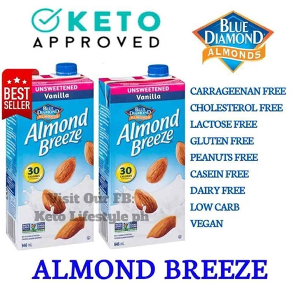 Almond Milk Unsweetened Vanilla 1 Liter (keto Approved/Low Calories)