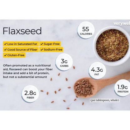 Golden Flaxseeds Meal l Whole (Gluten-Free/NON-GMO)