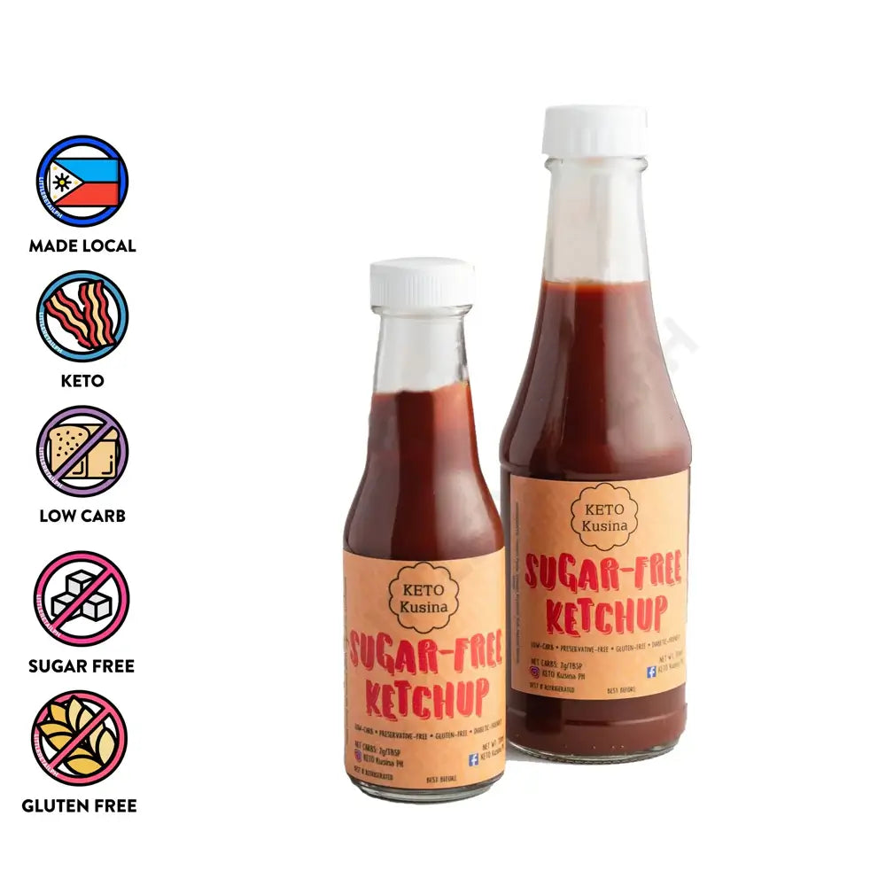 KETO Sugar-Free Ketchup 150m/320ml (Gluten-Free/Diabetic Friendly/No Preservatives)