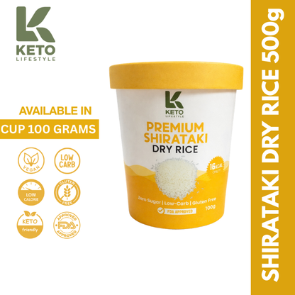 Dry | Dried Shirataki Rice Konjac (Low-carb/Low Calorie)