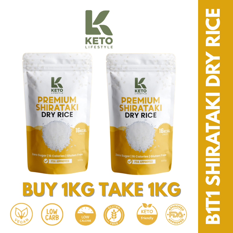 Dry | Dried Shirataki Rice Konjac (Low-carb/Low Calorie)