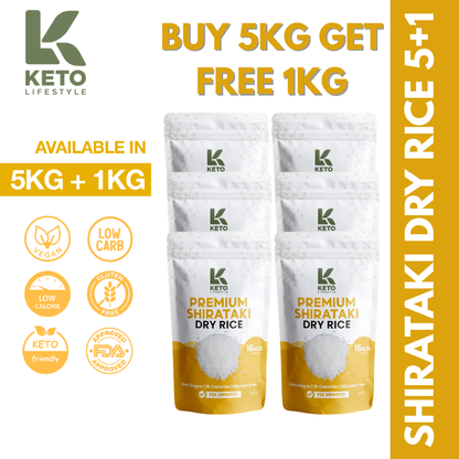 Dry | Dried Shirataki Rice Konjac (Low-carb/Low Calorie)