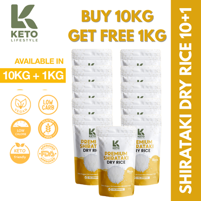 Dry | Dried Shirataki Rice Konjac (Low-carb/Low Calorie)