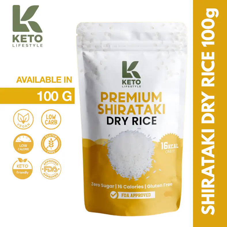 Shirataki Dry Rice 50pcs – Low Carb | Keto Friendly | Konjac Rice | Gluten-Free