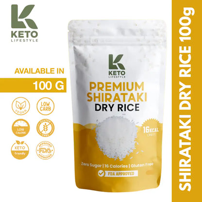 Shirataki Dry Rice 50pcs – Low Carb | Keto Friendly | Konjac Rice | Gluten-Free
