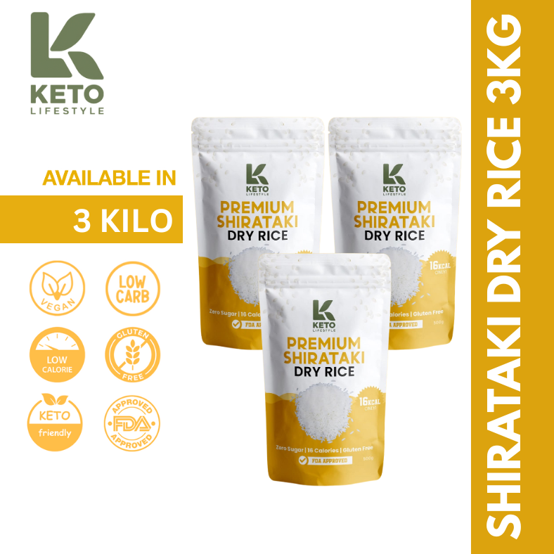 Dry | Dried Shirataki Rice Konjac (Low-carb/Low Calorie)