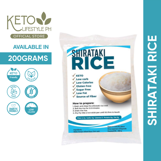 Shirataki Rice 200grams (Rice Substitute/Zero Carb/Zero Calorie/Weight & Fat Loss)