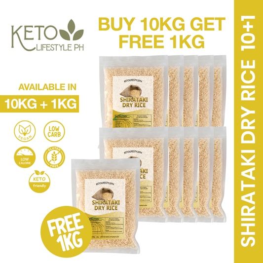 Shirataki Dry Rice 10kg + 1kg (Keto/ Low Carb)