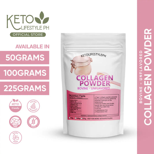 Collagen Powder 100g/1kg (Unflavored/Bovine/Keto & Low-carb Approved)
