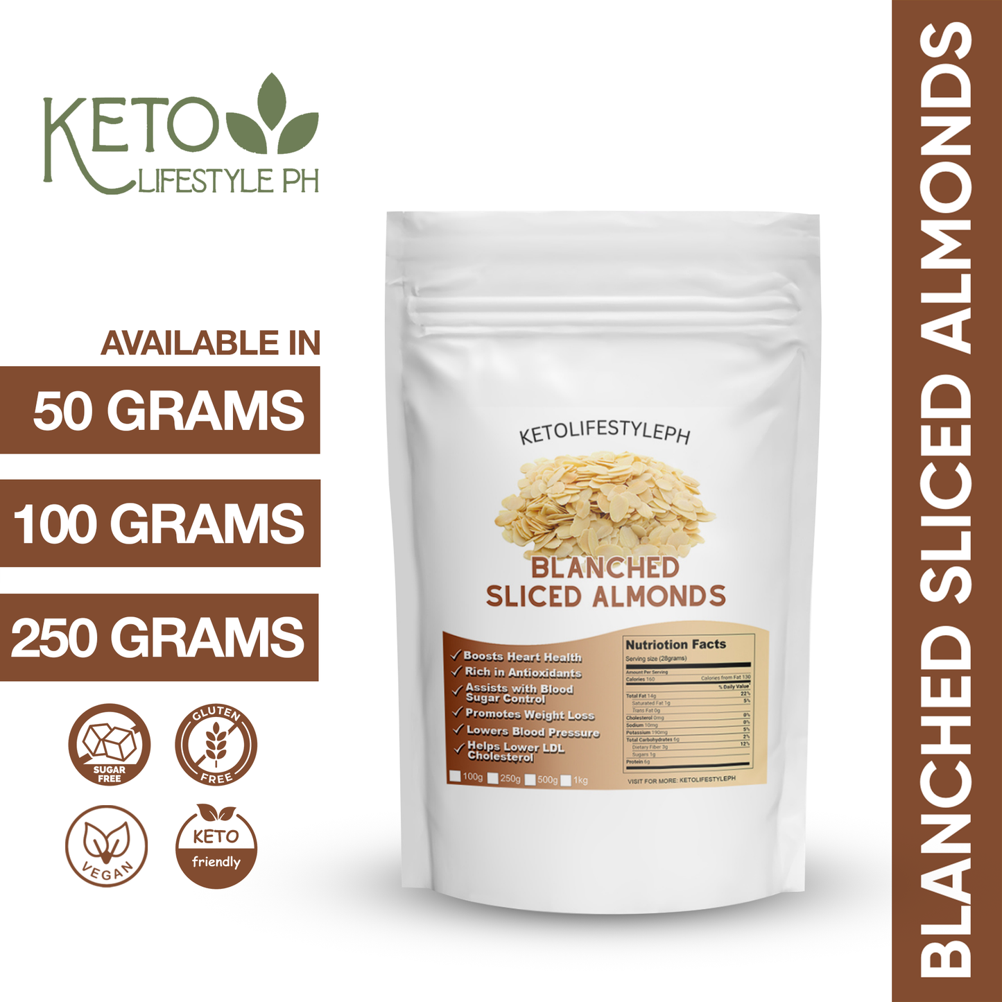 Blanched Sliced Almonds for Baking and Cooking (Keto | Low-Carb)