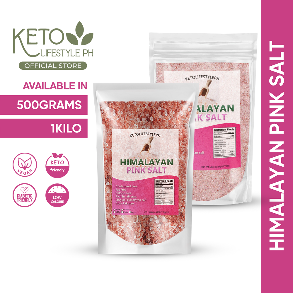 Pink Himalayan Salt 1kg/250g/100g (Authentic from Pakistan/Keto/Low-carb)
