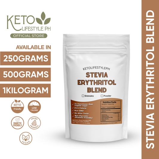 Stevia w/ Erythritol Blend Granules (Low-Carb/Low-Calorie/Diabetic Sweetener)