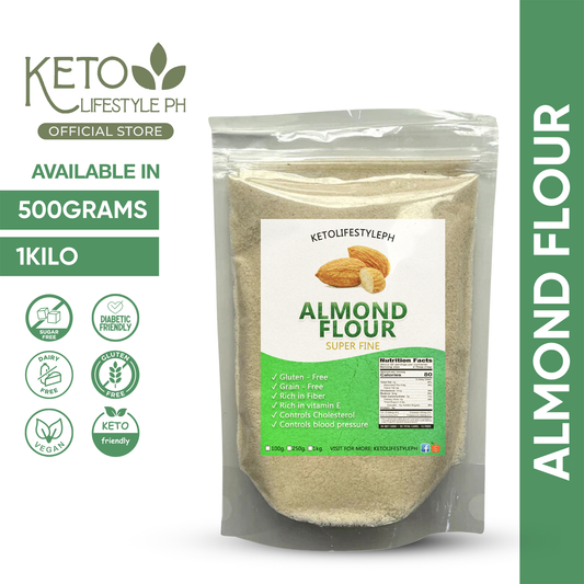 Organic Almond Flour EXTRA FINE 500g/1kg (Keto Flour/Low-carb/Good For Baking)
