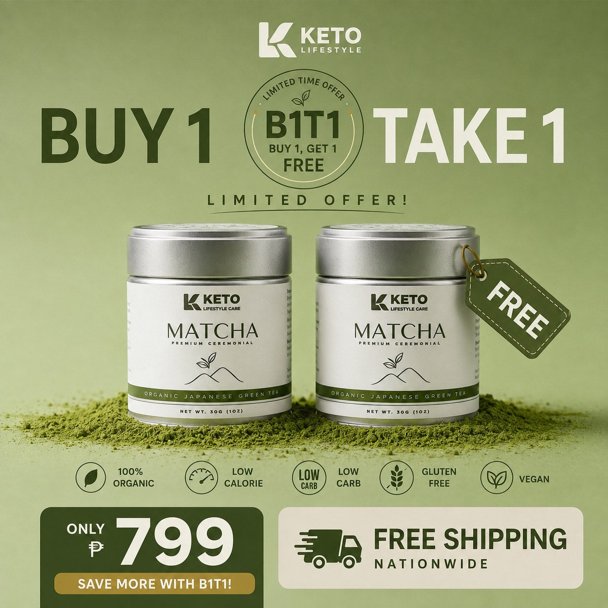 Japan Premium Matcha Ceremonial Grade 30g